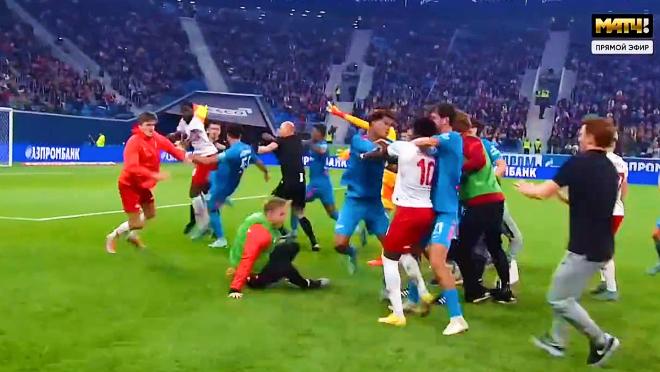 Zenit Spartak Moscow fight