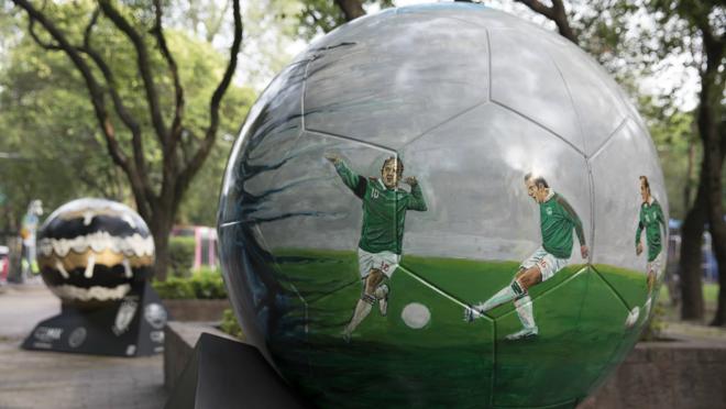 The Beautiful, Larger Than Life Soccer Balls Adorning Mexico City