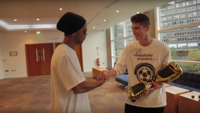 Kieran Brown meets Ronaldinho