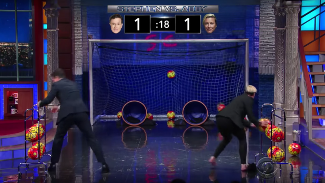 Abby Wambach Stephen Colbert