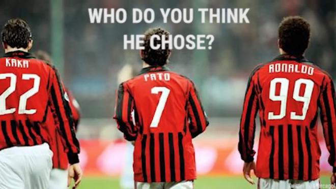 Pato Ronaldo and Kaka A.C. Milan