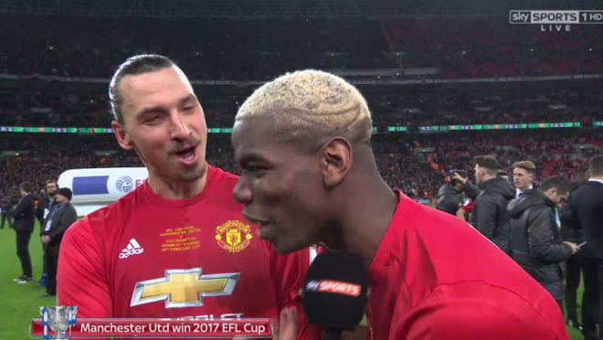 Zlatan "I came for free, they bought you" to Paul Pogba