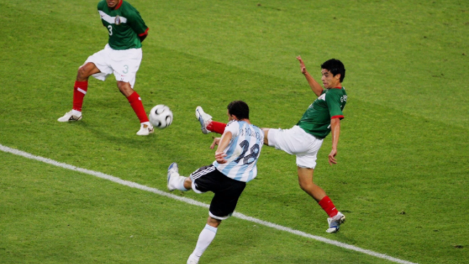 Maxi Rodriguez goal vs Mexico 2006 