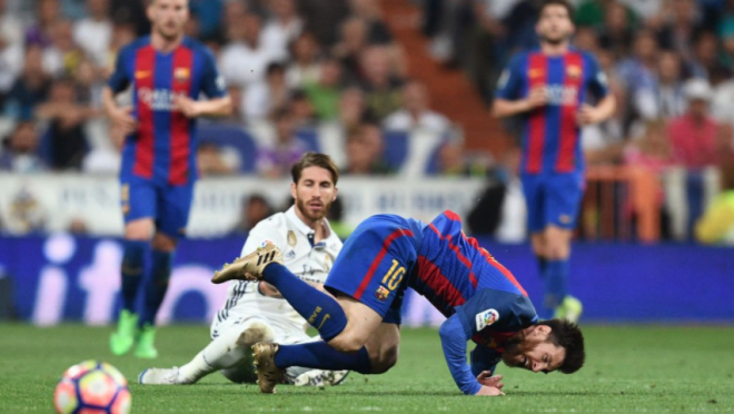 Real Madrid tackles on Messi