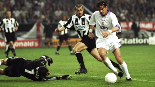 Real Madrid and Juventus in the 1998 European Cup final 