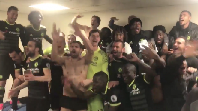 Chelsea Premier Celebrate Premier League Title