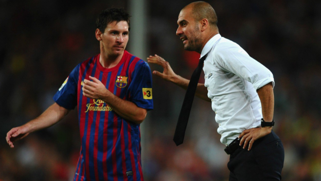 Lionel Messi and Pep Guardiola, Messi to Manchester