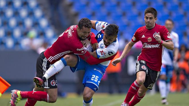 Liga MX players fight it out on the pitch