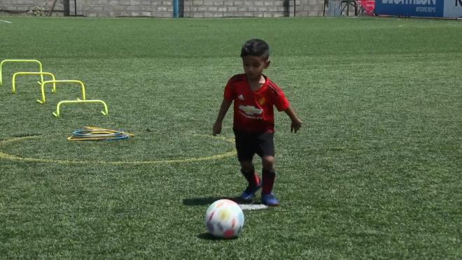 Three-year-old football prodigy