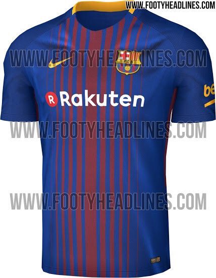 Barcelona 2017-18 home kit