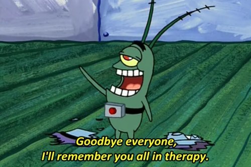 Plankton says goodbye