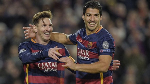 Luis Suarez and Lionel Messi