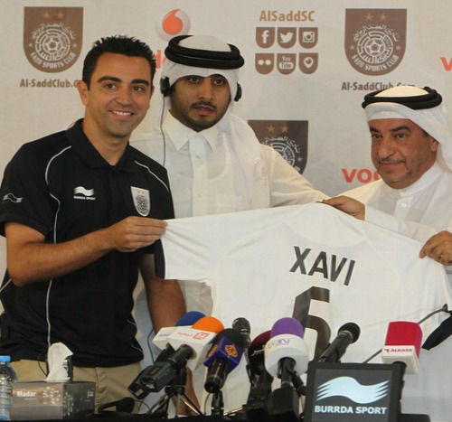 Xavi left ahead of the 2015-2016 Barcelona season for Qatar
