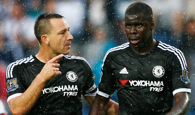 John Terry speaking to Kurt Zouma in Chelsea’s match against West Brom