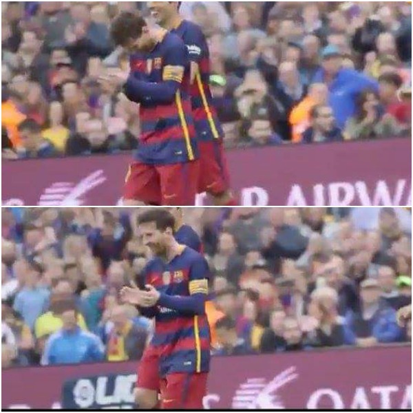 Messi taunts Pau Lopez