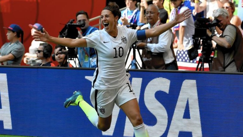 Relive Carli Lloyd's hat-trick from the world cup final