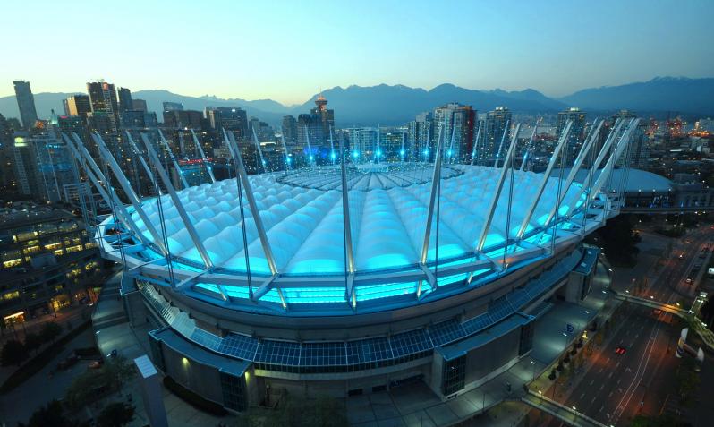 pictures of amazing stadiums, BC place skyline